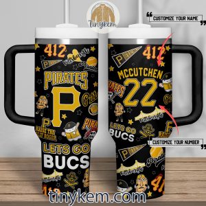Pittsburgh Pirates Customized 40 Oz Tumbler Lets Go Bucs2B4 U7xFn