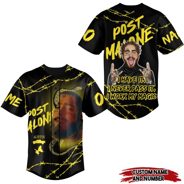 Post Malone 2024 Customized Baseball Jersey