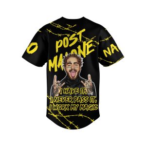 Post Malone 2024 Customized Baseball Jersey2B3 qZqNC