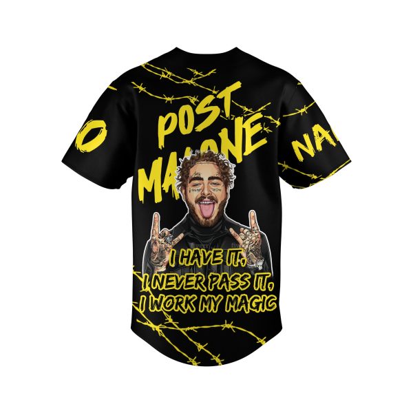 Post Malone 2024 Customized Baseball Jersey