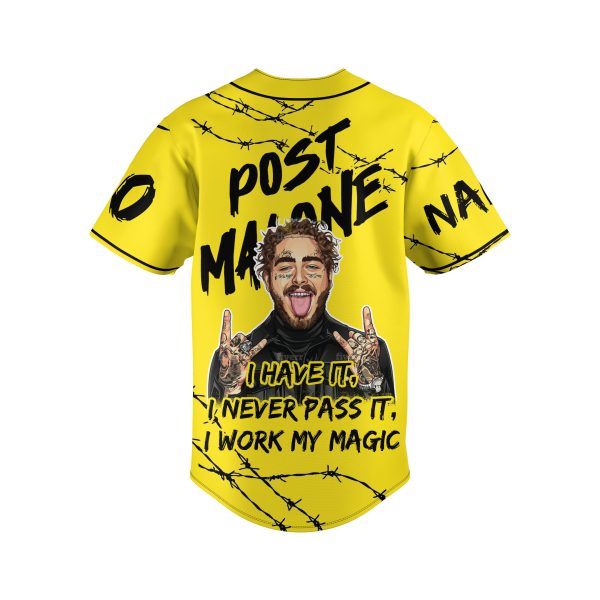 Post Malone 2024 Customized Baseball Jersey