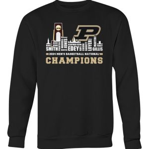 Purdue 2024 Roster With NCAA Champions Trophy Cup Shirt2B3 dSsae