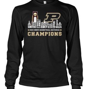 Purdue 2024 Roster With NCAA Champions Trophy Cup Shirt2B4 wB1nR