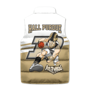 Purdue Boilermakers Basketball Puffer Sleeveless Jacket Hall Purdue2B3 MAPkm