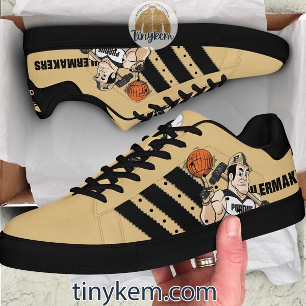 Purdue Boilermakers Customized Leather Skate Shoes