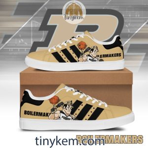 Purdue Boilermakers Customized Leather Skate Shoes2B3 F4ONy