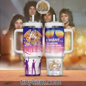 Queen Stainless Steel 40Oz Tumbler: A Day At The Races