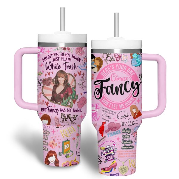 Reba McEntire 40Oz Pink Tumbler With Handle