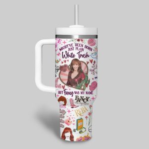 Reba McEntire 40Oz Pink Tumbler With Handle2B3 qU88W