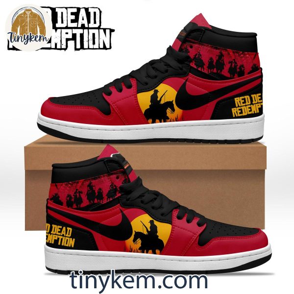 Red Dead Redemption Air Jordan 1 High Top Shoes