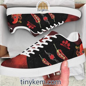 Red Hot Chili Peppers Leather Skate Low Top Shoes2B3 zbyFg