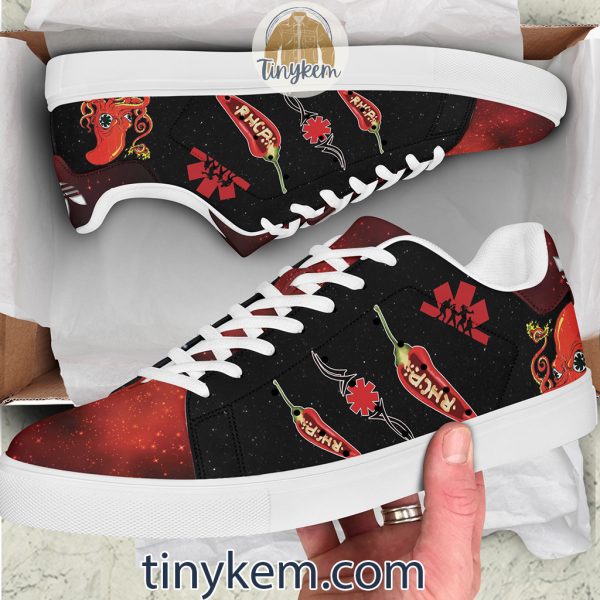 Red Hot Chili Peppers Leather Skate Low Top Shoes
