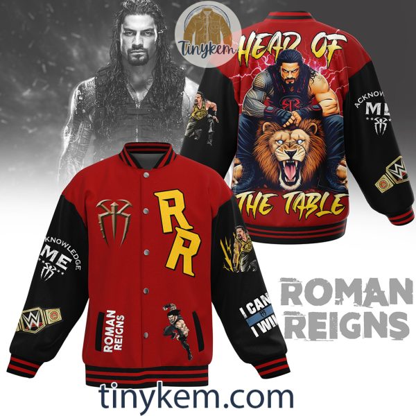 Roman Reigns Baseball Jacket: Head Of The Table