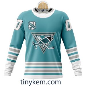 San Jose Sharks Customized Hoodie Tshirt Sweatshirt With Heritage Design2B4 M5t9x