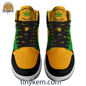Snoop Dogg Air Jordan 1 High Top Shoes: Young Wild And Free