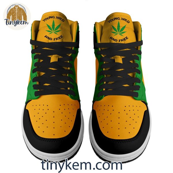 Snoop Dogg Air Jordan 1 High Top Shoes: Young Wild And Free