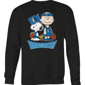 Snoopy and Charlie In Dallas Mavericks Jersey Tshirt2B3 hb8vY