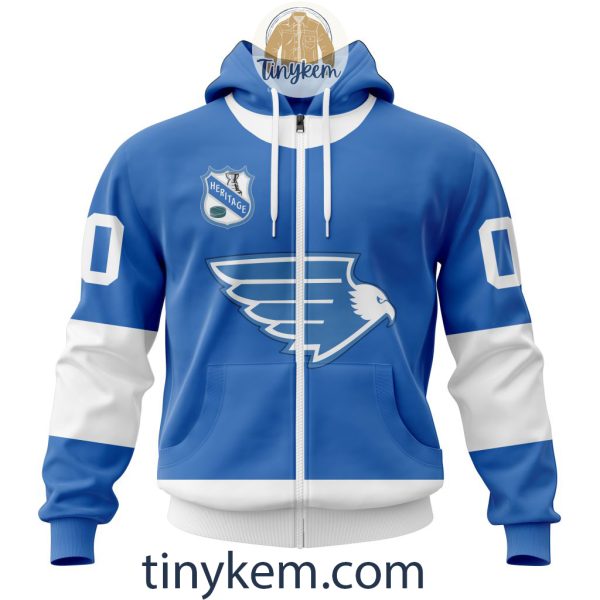 St. Louis Blues Customized Hoodie, Tshirt, Sweatshirt With Heritage Design