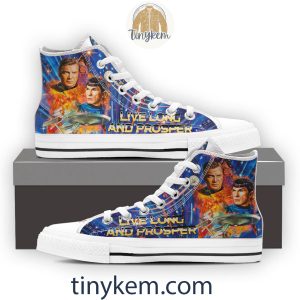 Star Trek Canvas High Top Shoes: Live Long and Prosper