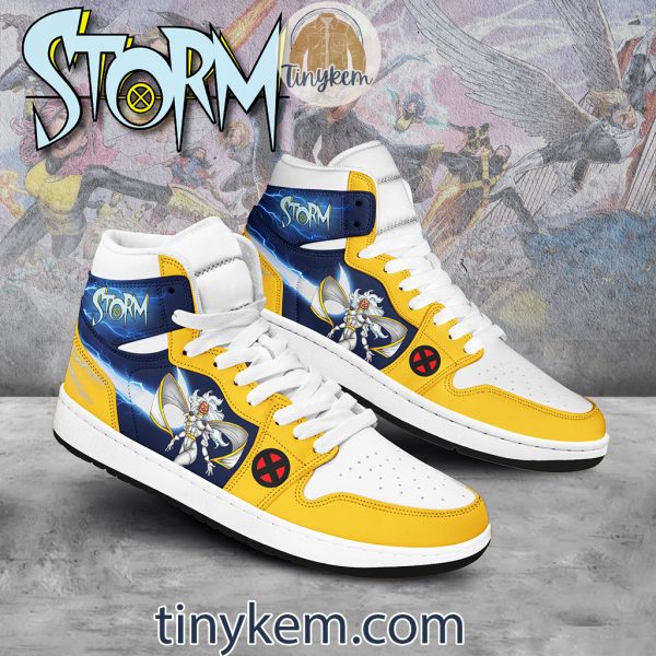 Storm X-men Customized Air Jordan 1 High Top Shoes