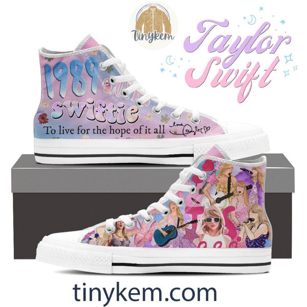 Taylor Swift Canvas High Top Shoes