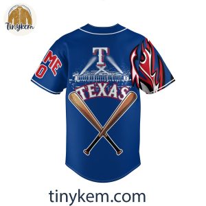 Texas Rangers Custom Baseball Jersey 3 8m7OE