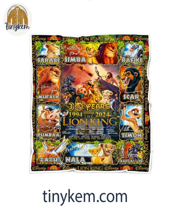 The Lion King 30 Years Anniversary 1994-2024 Fleece Blanket