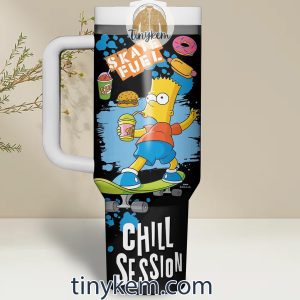 The Simpsons 40Oz Tumbler Camp Bart2B2 wVQdL