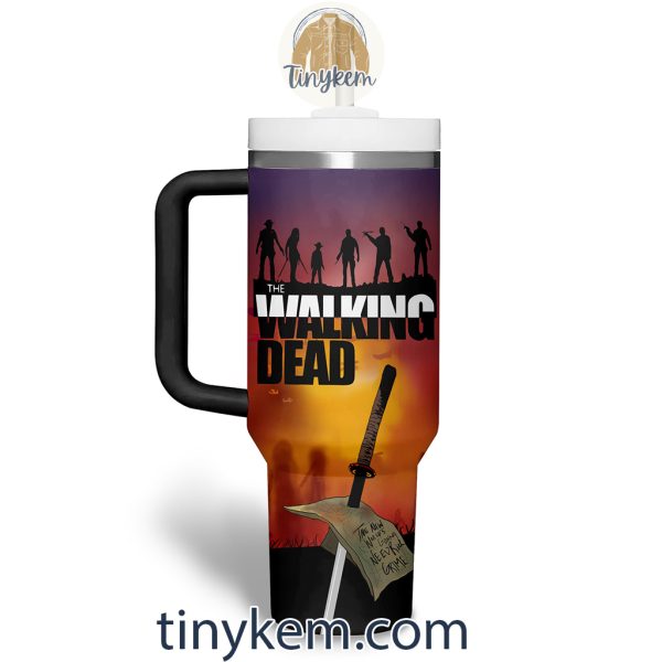 The Walking Dead Customized 40 Oz Tumbler: The Ones Who Live