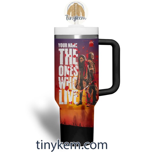 The Walking Dead Customized 40 Oz Tumbler: The Ones Who Live
