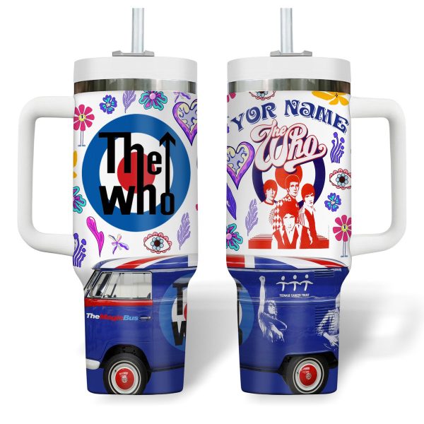 The Who Customized 40Oz Tumbler With Handle