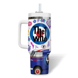 The Who Customized 40Oz Tumbler With Handle2B4 7wSHN