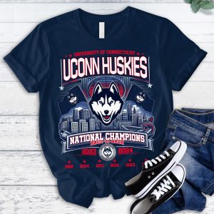 UConn Huskies Back to Back Champions Tshirt2B5 WFFSx