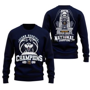 UConn Huskies National Champions 2024 Shirt Two Sides Printed2B5 ubOZi