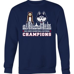 Uconn 2024 Roster With NCAA Champions Trophy Cup Shirt2B3 kxc3k