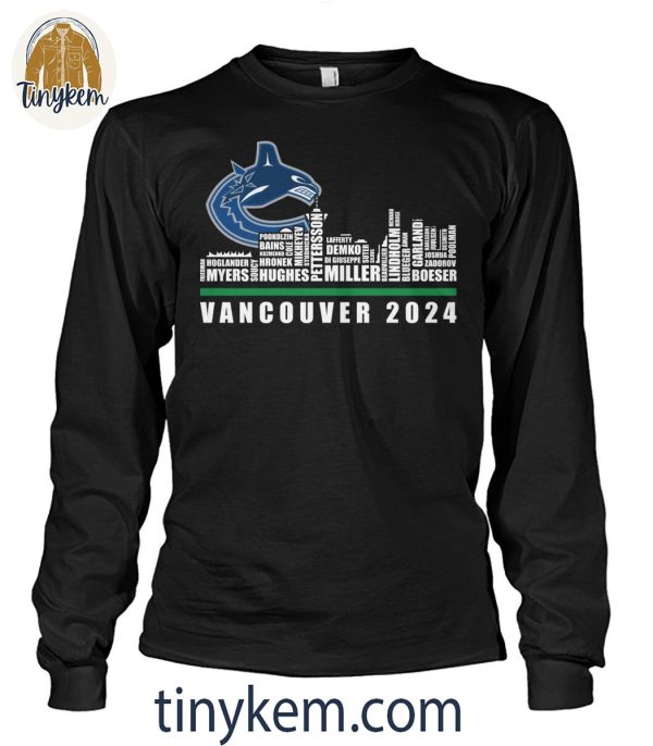 Vancouver Canucks 2024 Roster Shirt