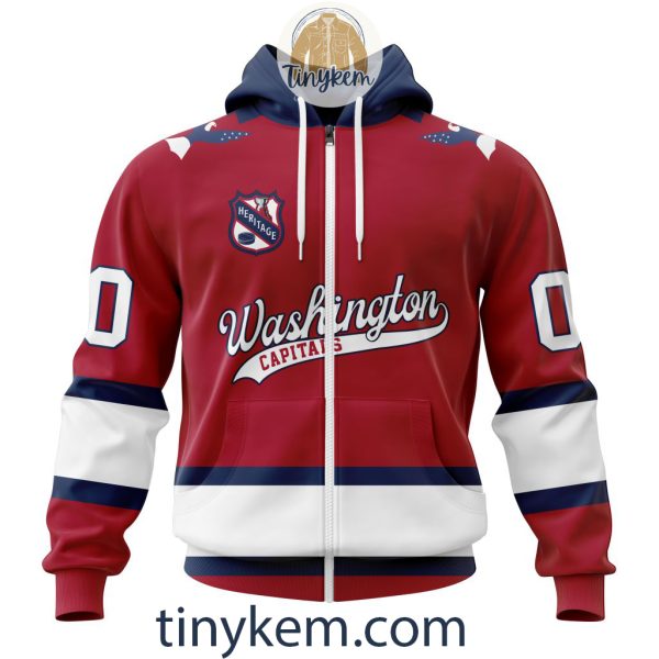 Washington Capitals Customized Hoodie, Tshirt, Sweatshirt With Heritage Design