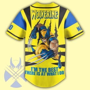 Wolverine Costume Customized Baseball Jersey2B3 447L3