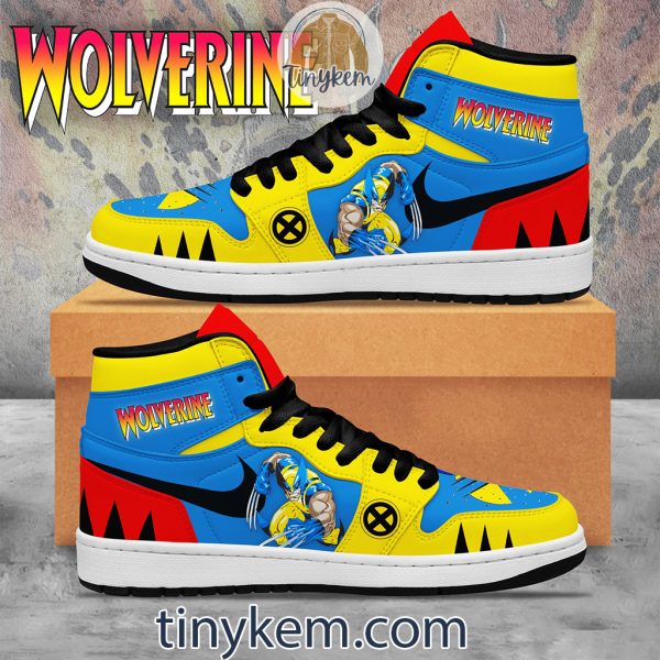 Wolverine X-men Customized Air Jordan 1 High Top Shoes