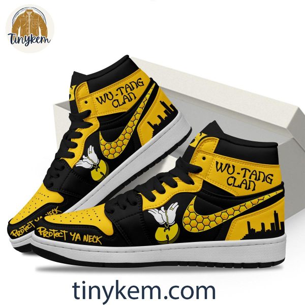 Wu-tang Clan Air Jordan 1 High Top Shoes: Protect Ya Neck