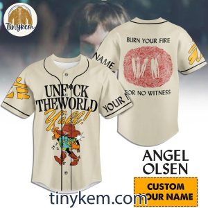 Angel Olsen Burn Your Fire For No Witness Custom Baseball Jersey