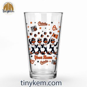 Baltimore Orioles Custom 16OZ Beer Glass Cup 4 nzFdo