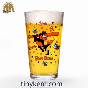 Baltimore Orioles Custom 16OZ Beer Glass Cup 6 GwmLj