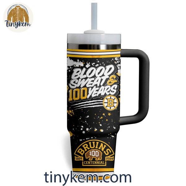 Boston Bruins Blood Sweat & 100 Years 40OZ Tumbler