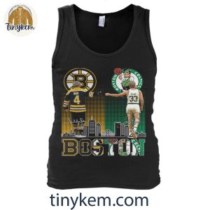 Boston Bruins Bobby Orr And Boston Celtics Larry Bird Shirt 5 wdMOb