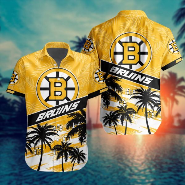 Boston Bruins Summer Design Button Shirt