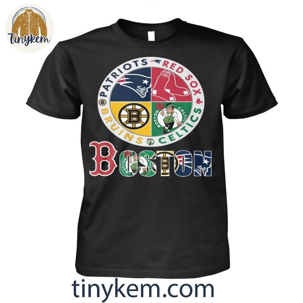 Boston Sports Teams With Celtics, Bruins, Red Sox, New England Patriots Shirt