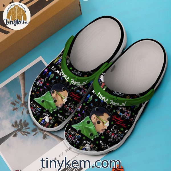 Chris Brown Themed Casual Crocs – Comfort Slip-On Clogs