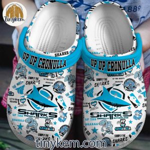 Cronulla Sharks Themed Casual Crocs – Comfort Slip-On Clogs