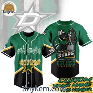 Dallas Stars 2024 Season Personalized Baseball Jersey